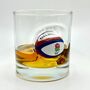 Personalised Rugby Ball Whisky Glass, thumbnail 1 of 12