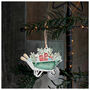 Wooden Wheelbarrow Christmas Tree Decoration, thumbnail 1 of 6