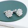 Monet Water Lilies Pewter Cufflinks, thumbnail 3 of 5