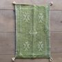 Handmade Moroccan Cactus Silk Cushion Cover, Lime Green, thumbnail 2 of 4