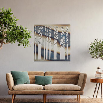 Contemporary Metal Tree Wall Hanging Art Sculpture For Home, 9 of 11