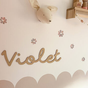Liberty Fabric Flower Wall Stickers, 5 of 10