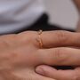 Hand Of God Gold Creation Of Adam Band Ring Mens Ring, thumbnail 1 of 12