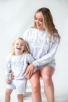 Mama Est Embroidered Personalised Sweatshirt, 3 of 12