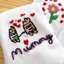 Personalised Children’s Drawing Embroidered Linen Napkins Gift, thumbnail 3 of 7