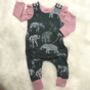 Organic Elephant Baby And Toddler Dungarees, thumbnail 1 of 2