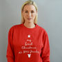'First Christmas As Mrs' Personalised Christmas Jumper, thumbnail 3 of 8