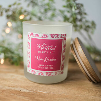 Rose Garden Soy Wax Candle 30cl, 2 of 2