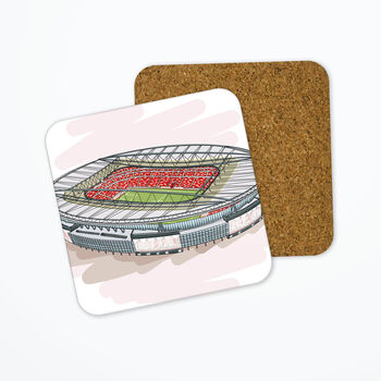 Personalised Arsenal Coaster, Emirates Ground, 3 of 3