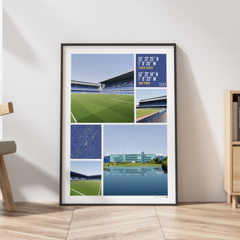 Leicester Views Of Filbert St And King Power Poster, 3 of 7