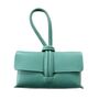 Leather Clutch Crossbody Bag With Knot Handle And Strap, thumbnail 8 of 12