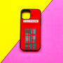 Red Telephone Box iPhone Case London British Gift, thumbnail 2 of 4