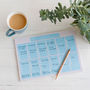 New Week New Goals To Do List Weekly Planner Desk Pad, thumbnail 9 of 10