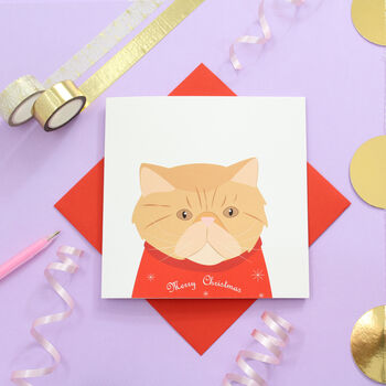 Christmas Cat Card, Multiple Breed Options, 8 of 12