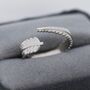 Fern Leaf Adjustable Ring In Sterling Silver, thumbnail 9 of 11