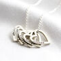 Personalised Sterling Silver Family Heart Necklace, thumbnail 4 of 12