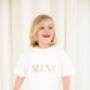 Mini Embroidered T Shirt With Optional Matching Mama, thumbnail 2 of 9
