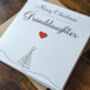 Personalised Handmade Christmas Card For Special Granddaughter, thumbnail 4 of 4