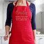 Adults Personalised Name Apron, thumbnail 6 of 9