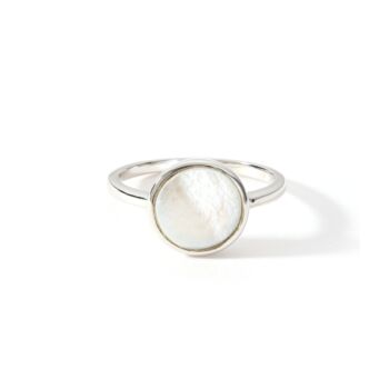 Sterling Silver Mother Of Pearl Ring, 3 of 4