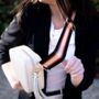 Black, Tan And Cream Stripe Bag Strap | Extra Long Crossbody Replacement Bag Strap, thumbnail 2 of 4