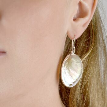 Drop Earrings Made From A Textured Shell, 2 of 4