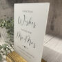 Classic Personalised Leave Your Wishes Sign Opaque, thumbnail 4 of 6