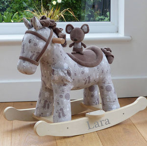 personalised unicorn rocking horse