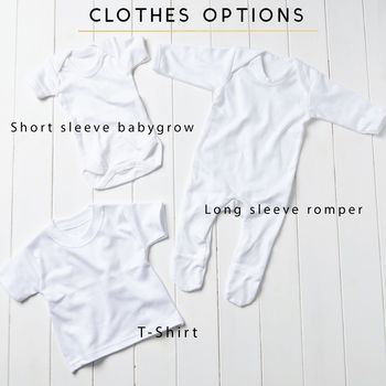 Personalised Baby Shower Sleepsuit, 4 of 9