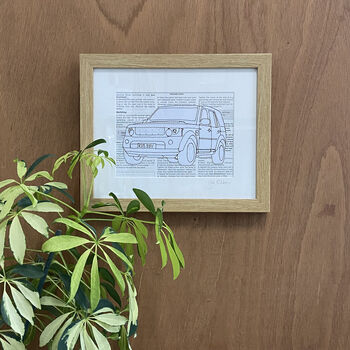 Personalised Landrover Embroidered Artwork, 10 of 10
