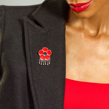 Remembrance Poppy Brooch And Pendant, 4 of 4