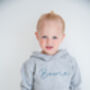 Personalised Embroidered Italic Name Hoodie, thumbnail 4 of 8