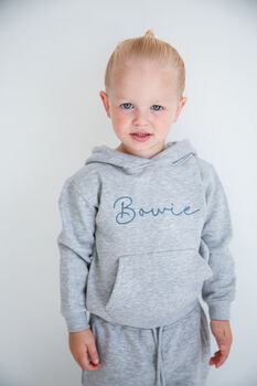 Personalised Embroidered Italic Name Hoodie, 4 of 8