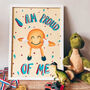 Proud Of Me Affirmation Print, thumbnail 1 of 5