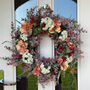 Beatrix Faux Flowers Wreath, thumbnail 1 of 3