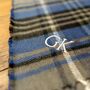 Personalised Embroidered Winter Checked Scarf, thumbnail 6 of 9
