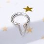 Personalised Charm Ring With Chain, thumbnail 2 of 4