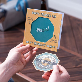 Personalised Pop Out Beer Celebration Card, 3 of 4