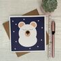 Sleepy Polar Bear Greeting Card, thumbnail 1 of 1