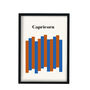 Capricorn Zodiac Star Sign Giclée Retro Art Print, thumbnail 3 of 3