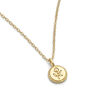 Dainty Gold Plated Rose Coin Flower Necklace, thumbnail 2 of 5