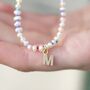 Personalised Initial Miyuki And Pearl Necklace, thumbnail 8 of 10