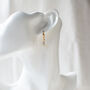 Tiny Crescent Earrings, thumbnail 6 of 8