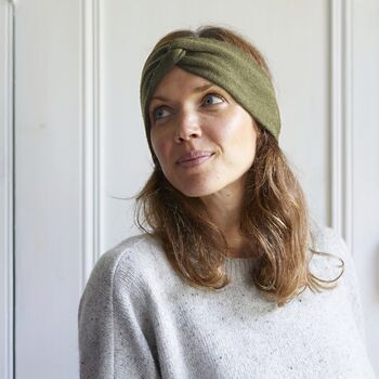 Fair Trade Luxury Soft Merino Twist Earwarmer Headband, 2 of 12