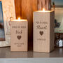 Personalised Wedding Date Candle Holder Gift, thumbnail 2 of 6