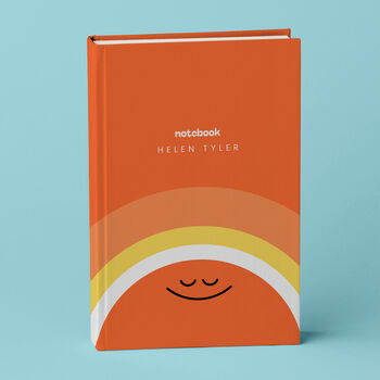 Hardback Notebook Personalised Name Sunshine Design, 3 of 5
