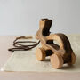 Personalised Wooden Pull Along Bunny, thumbnail 6 of 7