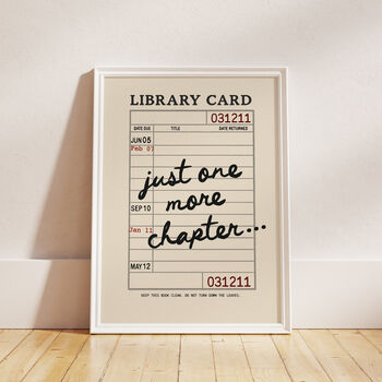 Just One More Chapter Book Print, 12 of 12