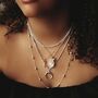 Gold Plated Sterling Silver Key Necklace, thumbnail 3 of 7
