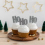 Ho Ho Ho Christmas Cupcake Topper Decorations, thumbnail 1 of 3